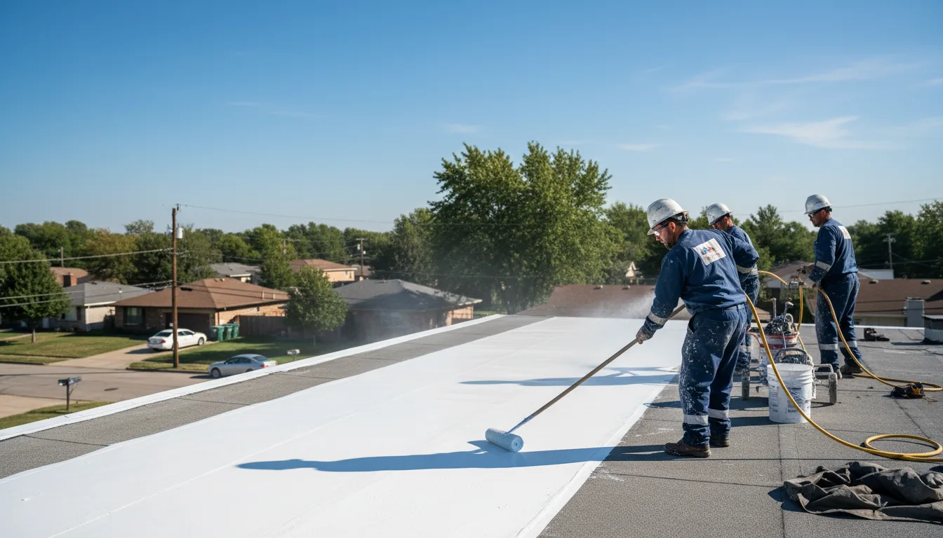 Commercial roof coating in Udall, MO near me
